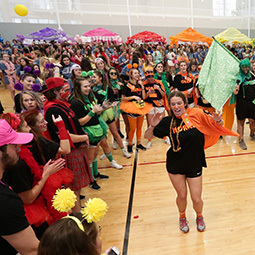 students dancing at Strom