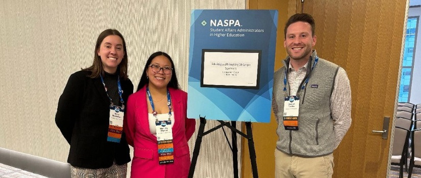 Three staff members who presented at NASPA