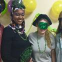 Students dressed for Mardi Gras