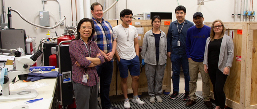 Professor Jin and members of the group