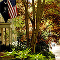 view of the President's house on the Horseshoe