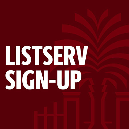 Listserv sign-up branded tile