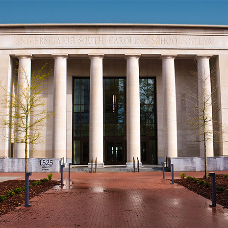 Senate Street Entrance to the USC School of Law building