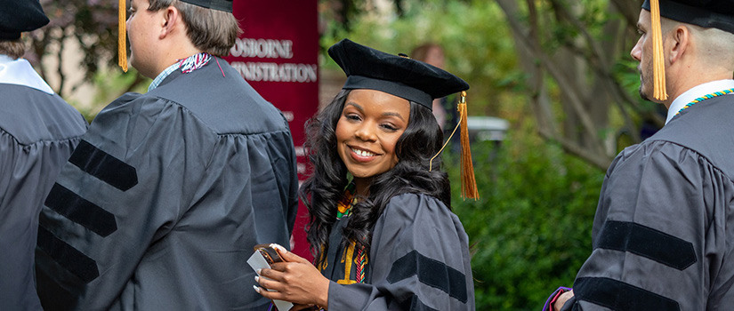 Graduates at Commencement