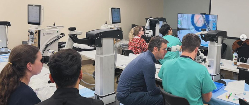 Residents and Patients in Wet Lab