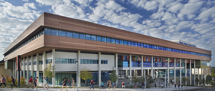 The outside of the Moore School building