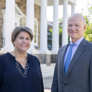 Michelle Dhunjishah and William Hubbard at Children's Law Center