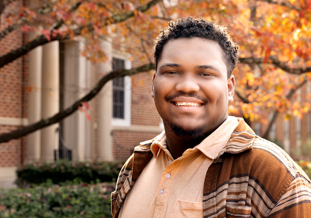 Portrait of Myron Harris outdoors