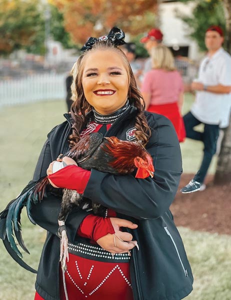 Rhiannon Dalosto enjoys her experience in the color guard.